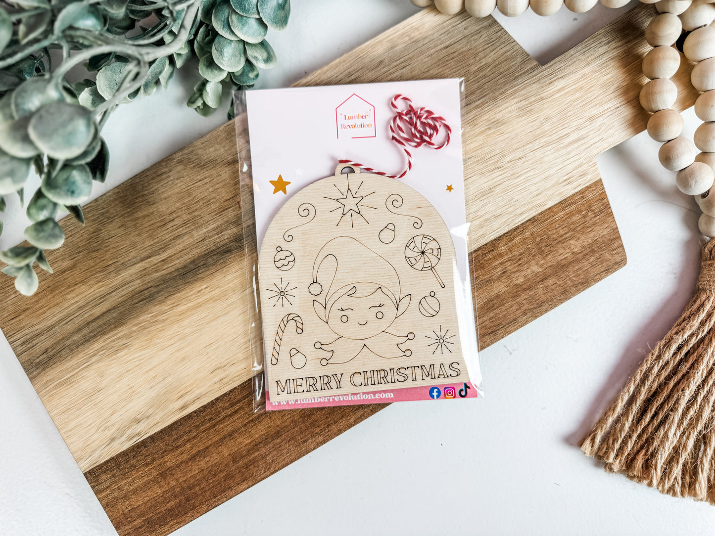 Paint-Your-Own Christmas Ornament | Wooden Holiday DIY Craft for Kids & Adults