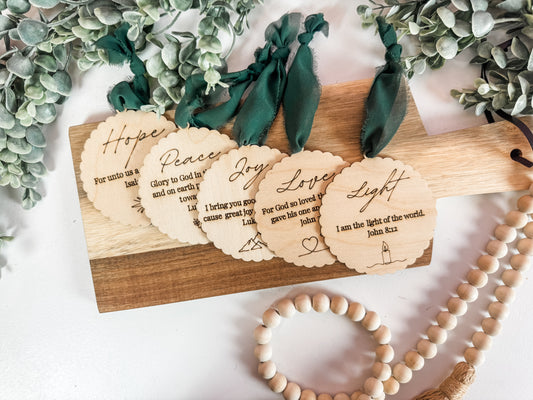 Advent Ornaments – Choose One or Full Set