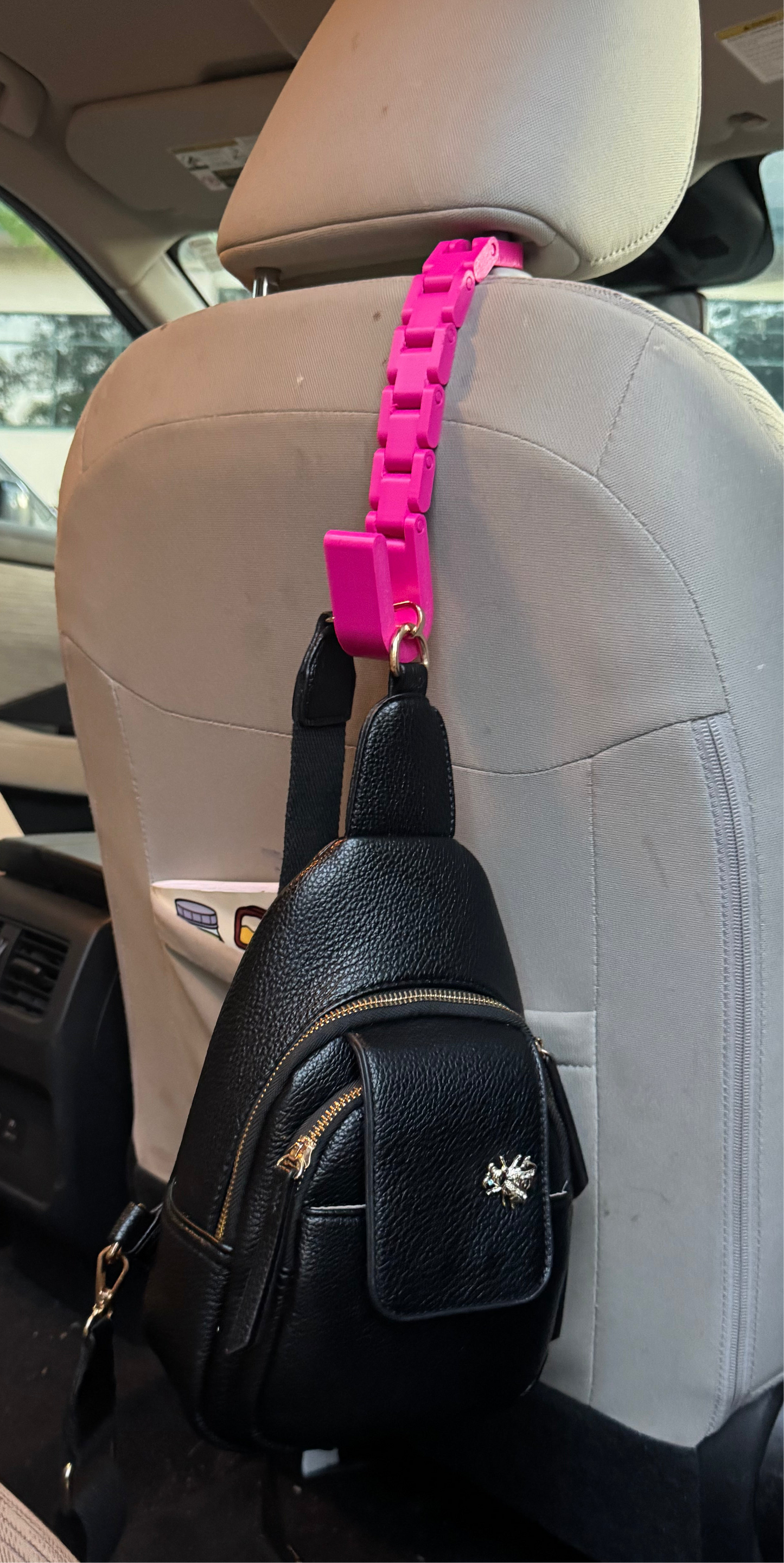 3D-Printed Car Headrest Hook – Bag & Purse Holder