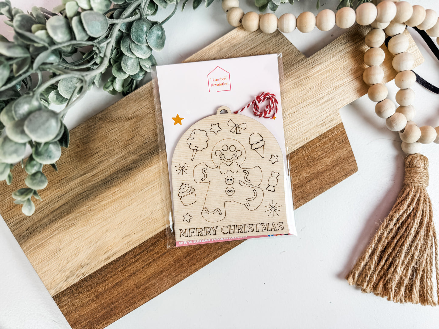 Paint-Your-Own Christmas Ornament | Wooden Holiday DIY Craft for Kids & Adults