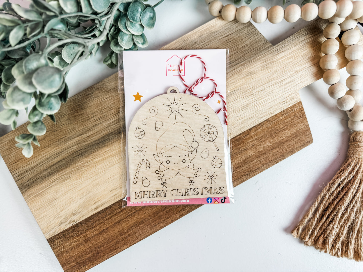 Paint-Your-Own Christmas Ornament | Wooden Holiday DIY Craft for Kids & Adults
