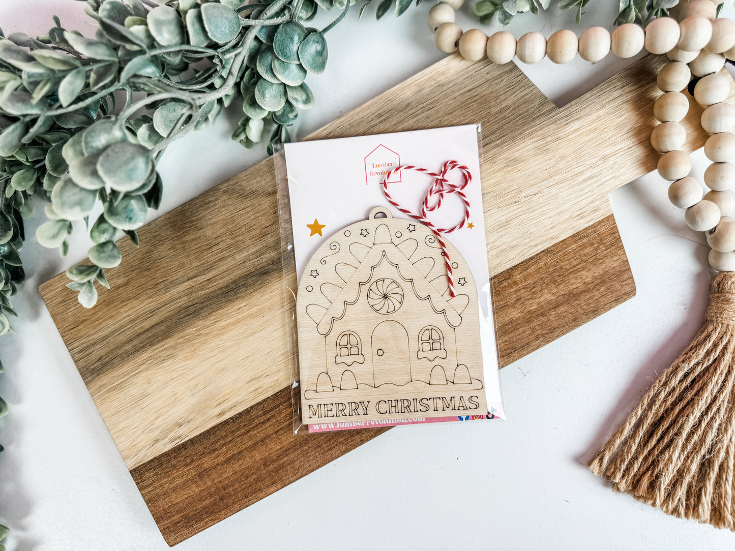 Paint-Your-Own Christmas Ornament | Wooden Holiday DIY Craft for Kids & Adults