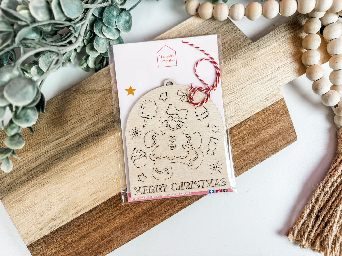Paint-Your-Own Christmas Ornament | Wooden Holiday DIY Craft for Kids & Adults