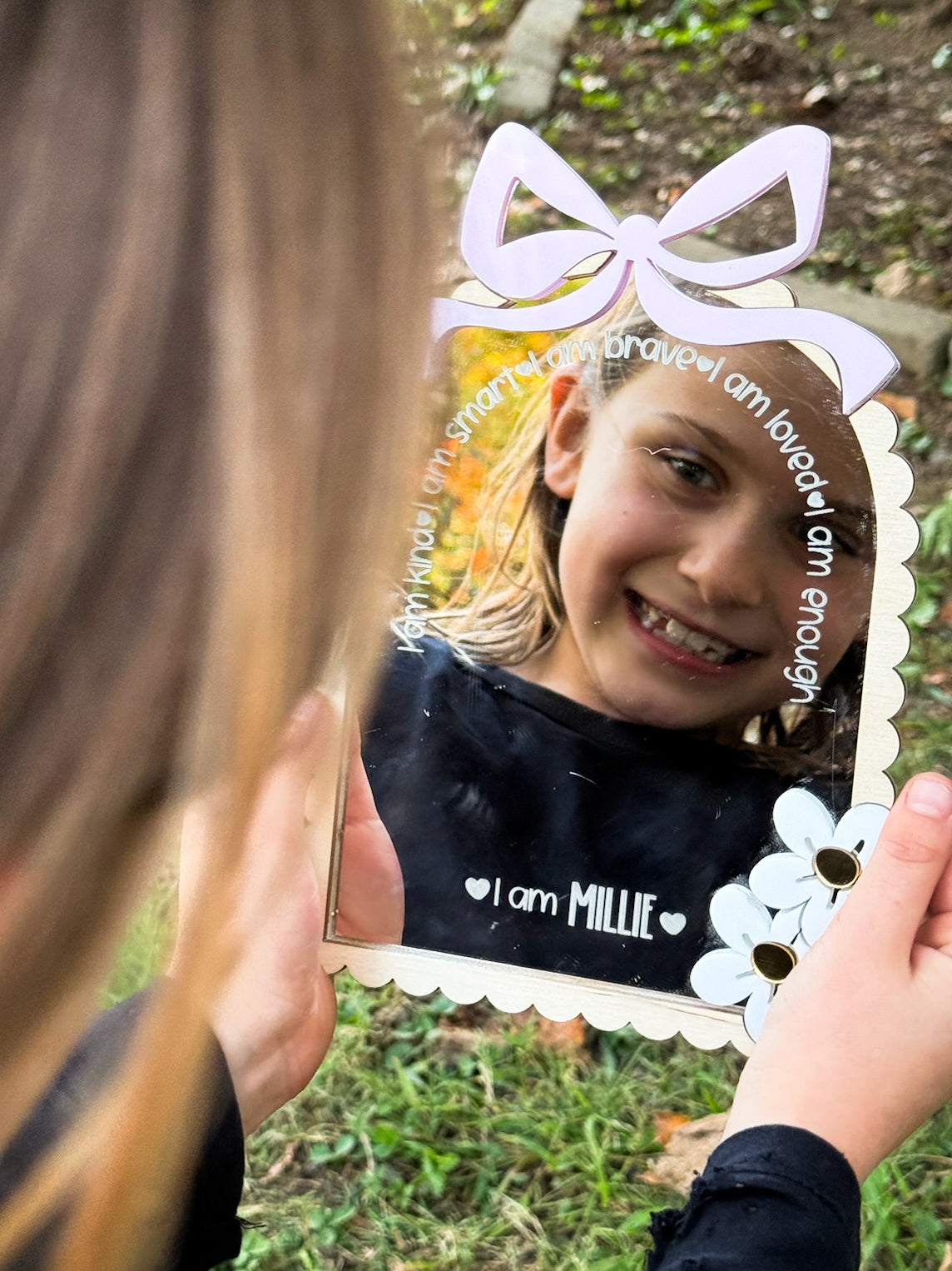 Personalized Affirmation Mirror Custom Name Mirror with Positive Message