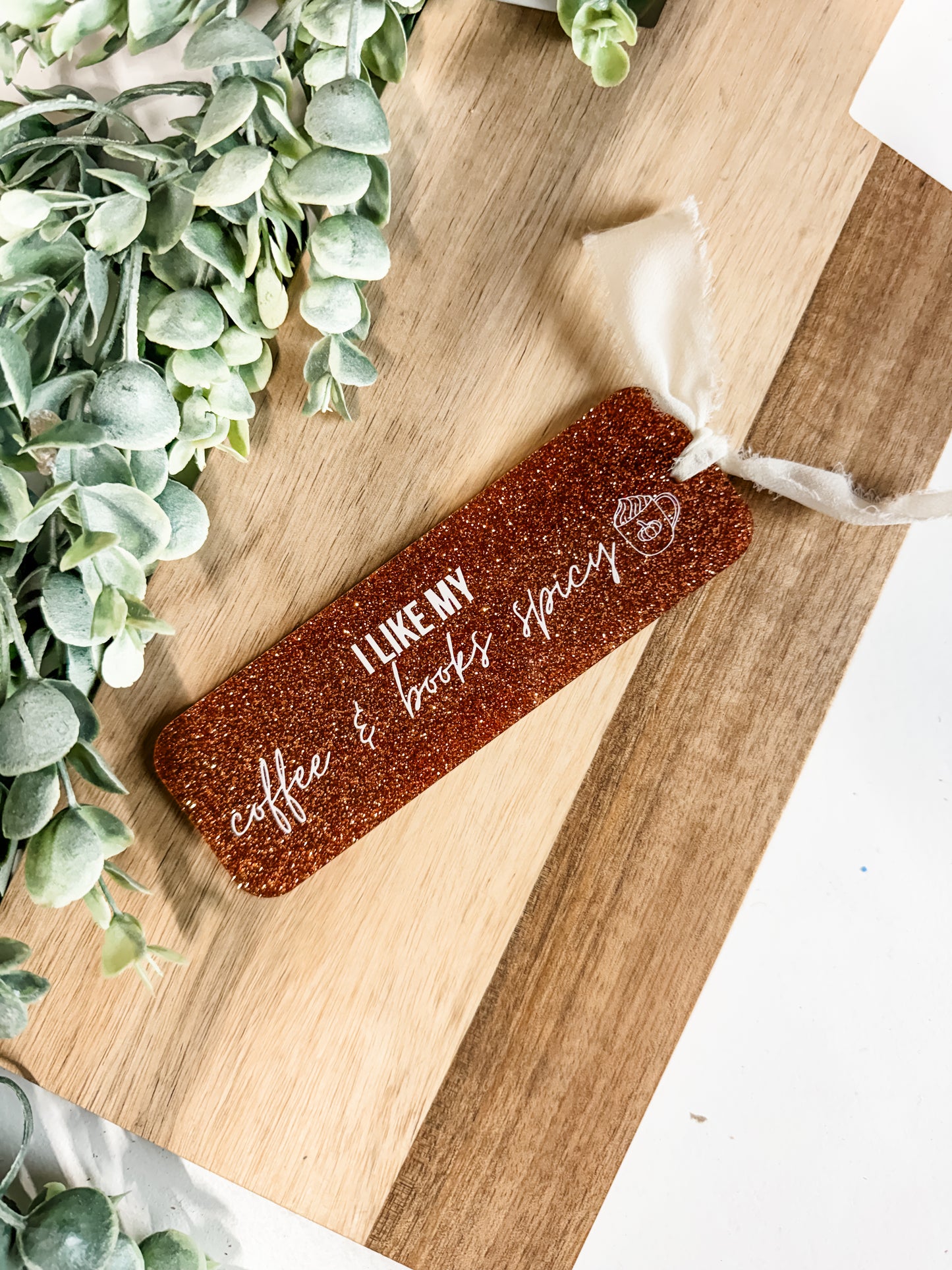I Like My Coffee & Books Spicy Bookmark