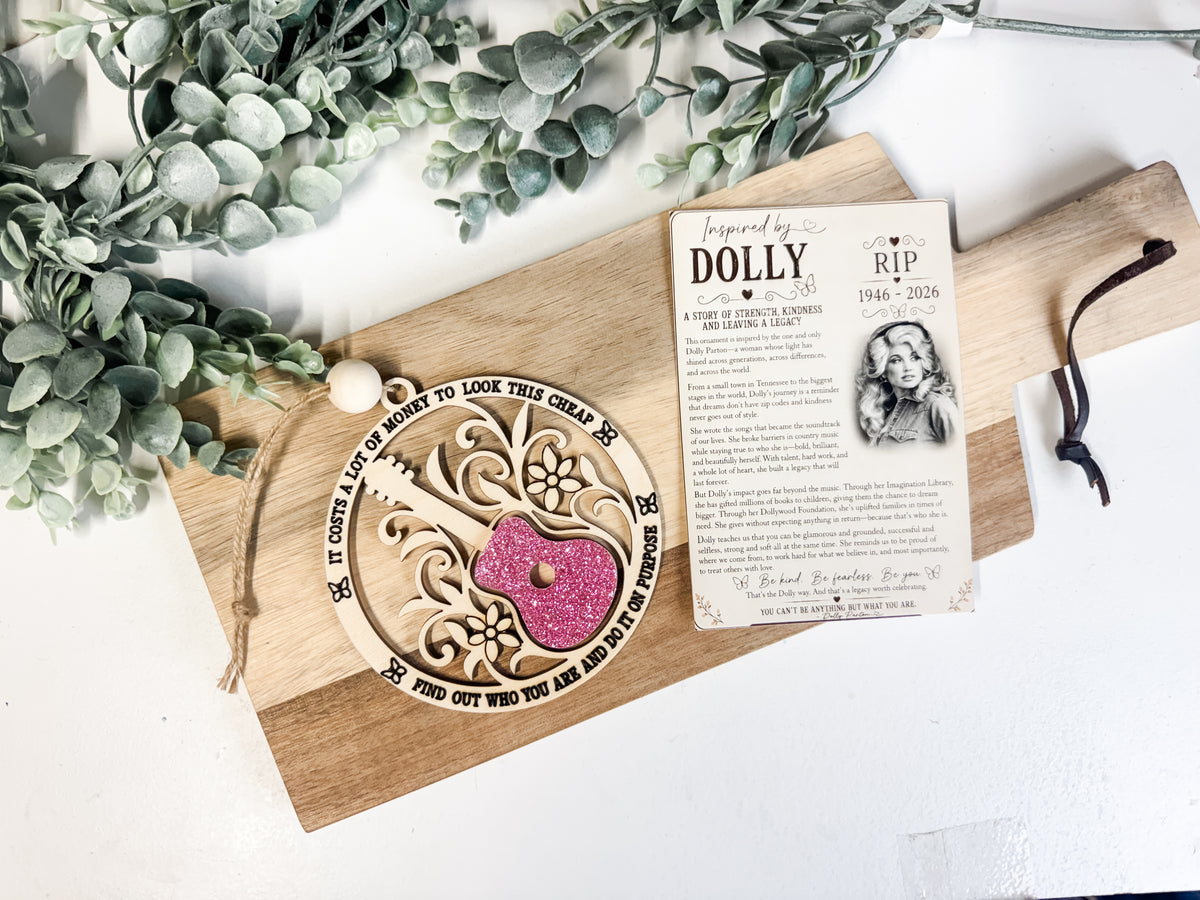 Dolly Guitar Ornament