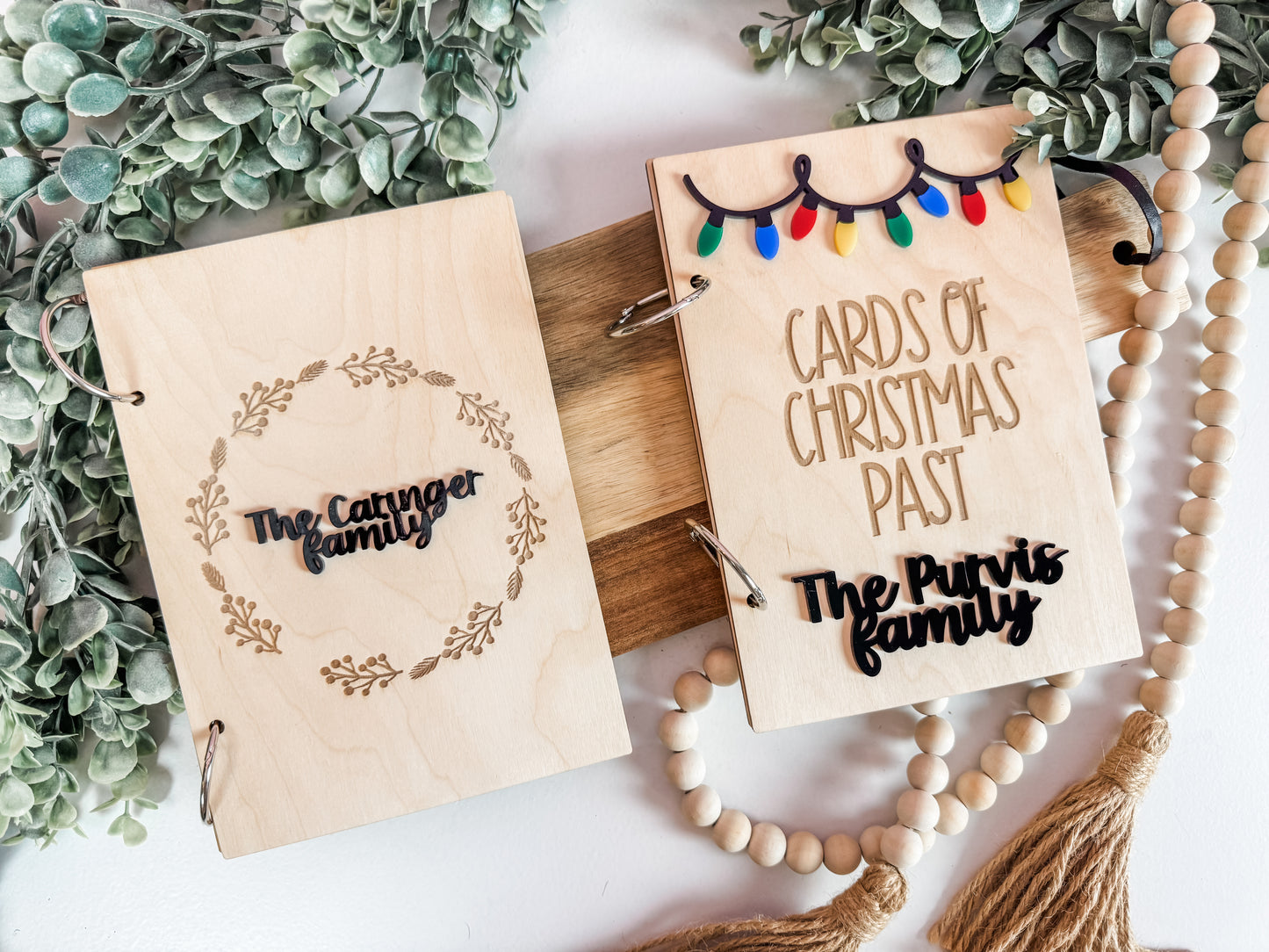 Cards of Christmas Past – Personalized Wooden Christmas Card Holder