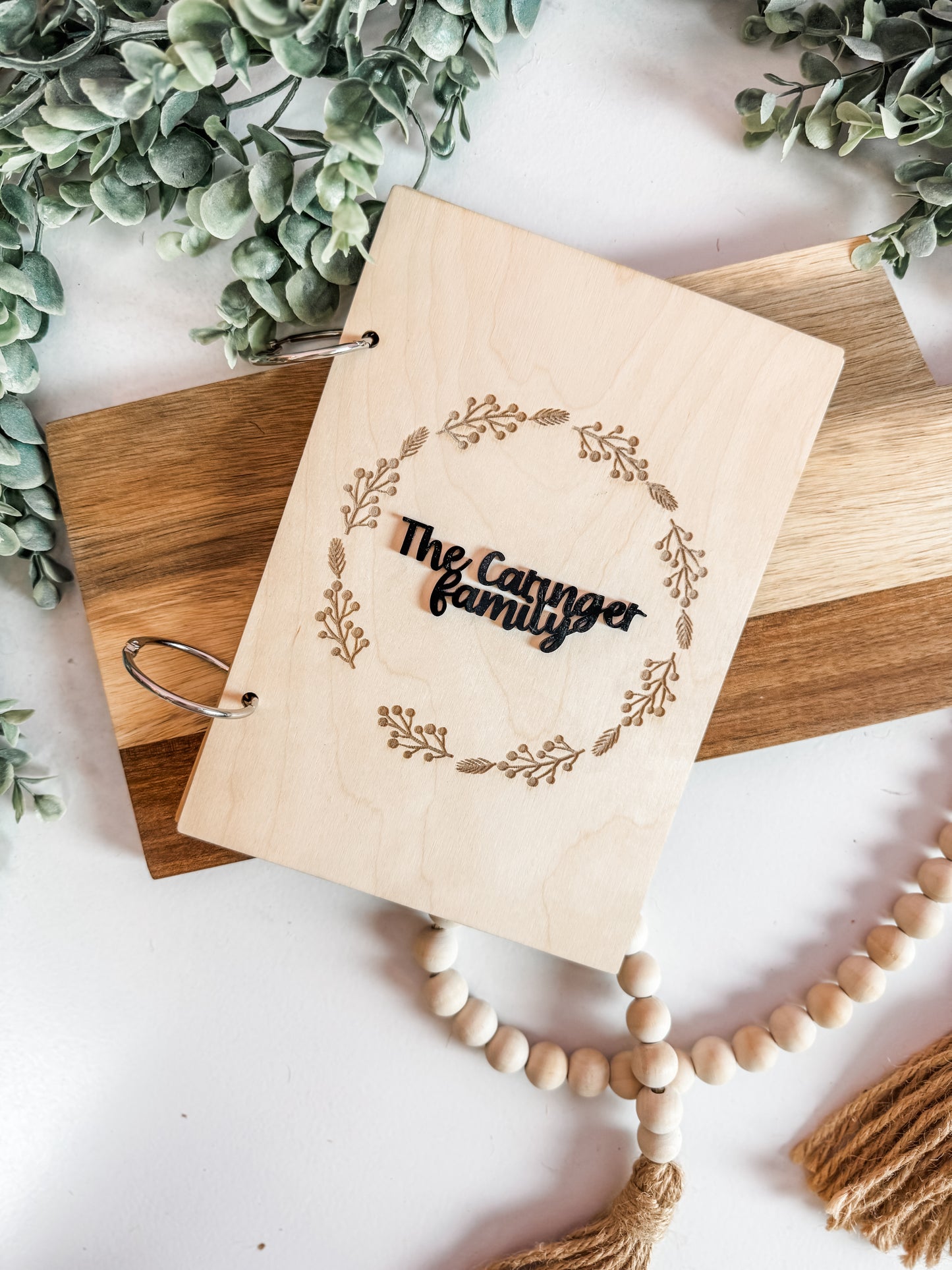Cards of Christmas Past – Personalized Wooden Christmas Card Holder