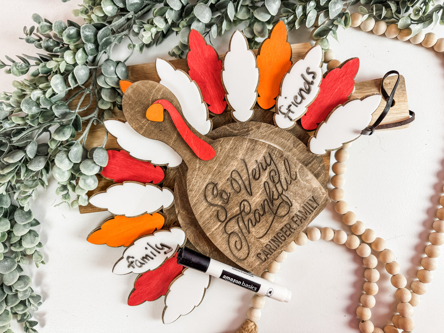Thankful Turkey Family Tradition Board – Interactive Thanksgiving Decor 2025