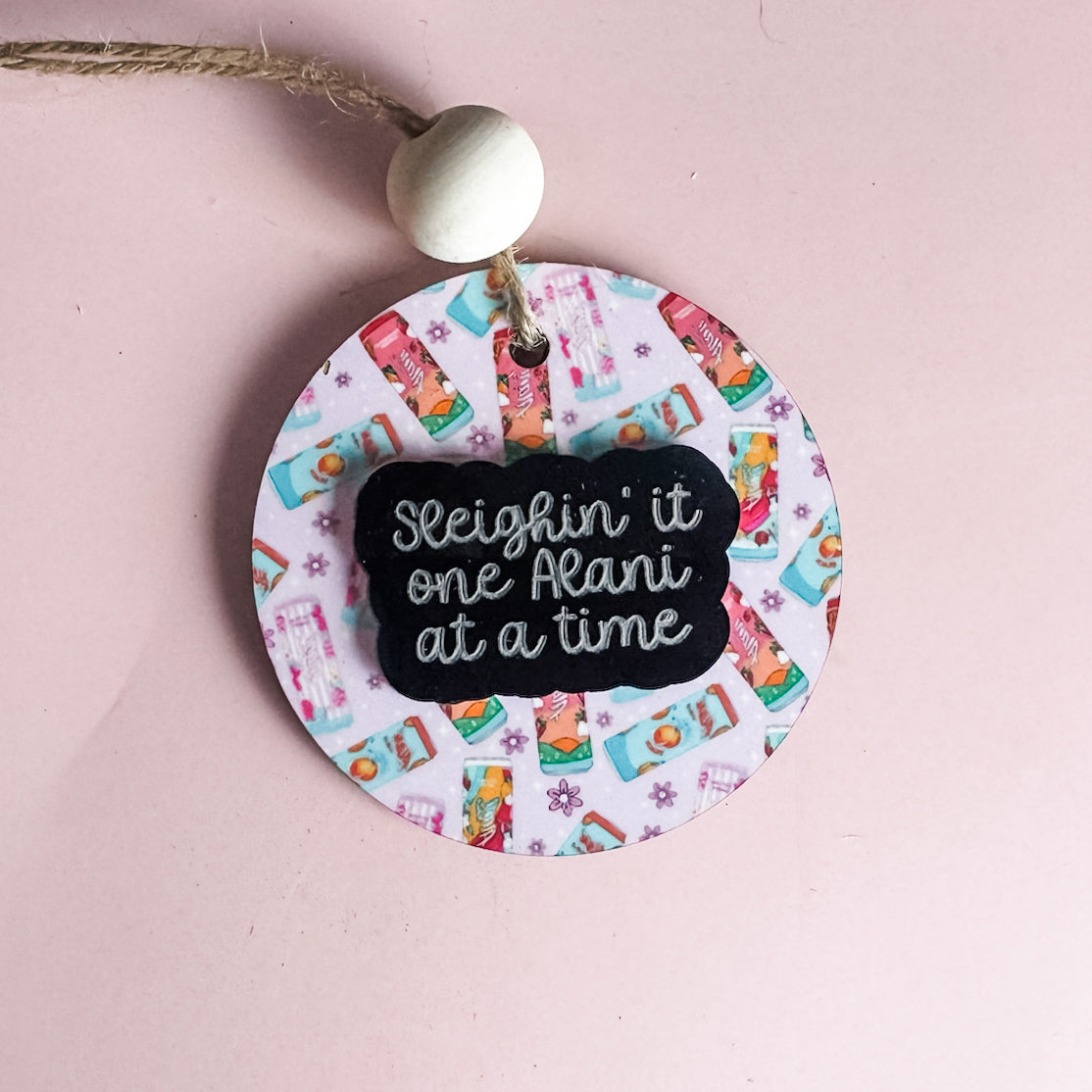 Sleighin’ It One Alani at a Time Ornament | Funny Alani Nu Holiday Decor