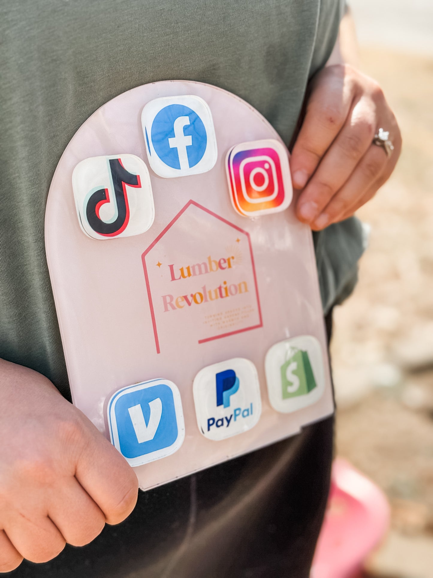 Full Color Logo Tap & Pay Sign – Custom NFC Display