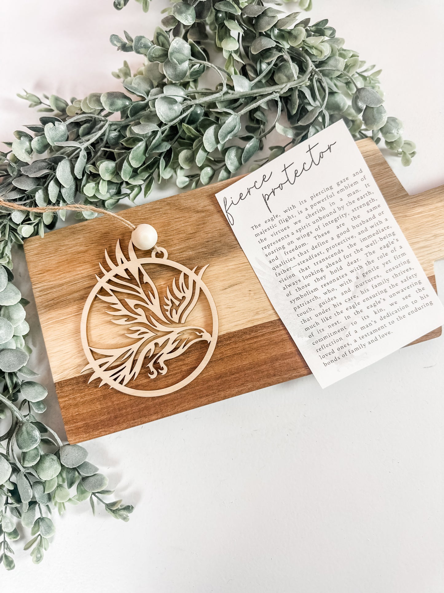 Fierce Protector Eagle Ornament | Christmas 2025 Wooden Keepsake
