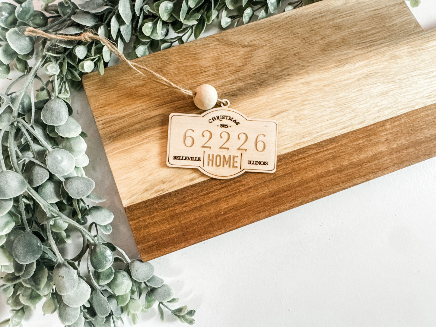 Custom Zip Code Ornament – Hometown Christmas 2025 Keepsake