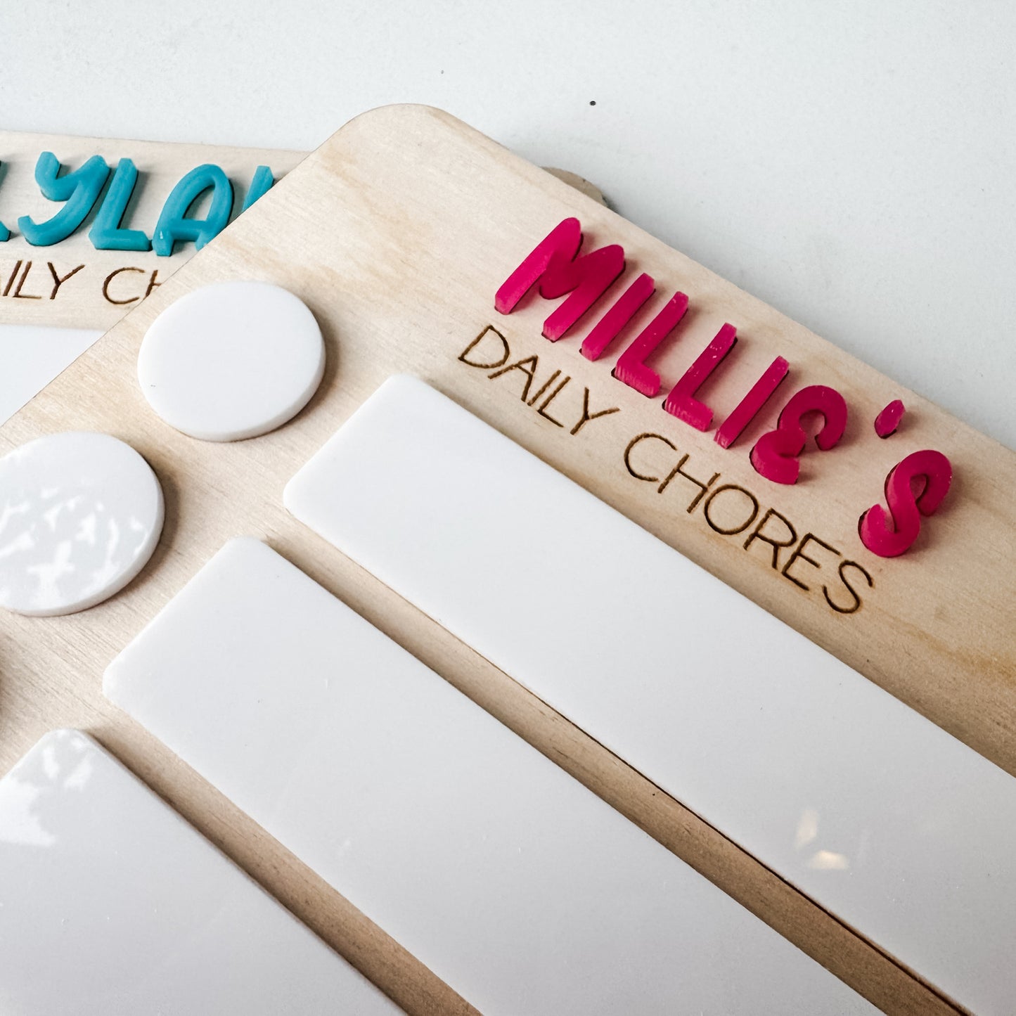 Custom Kids’ Daily Chore Chart – Personalized Wooden Board