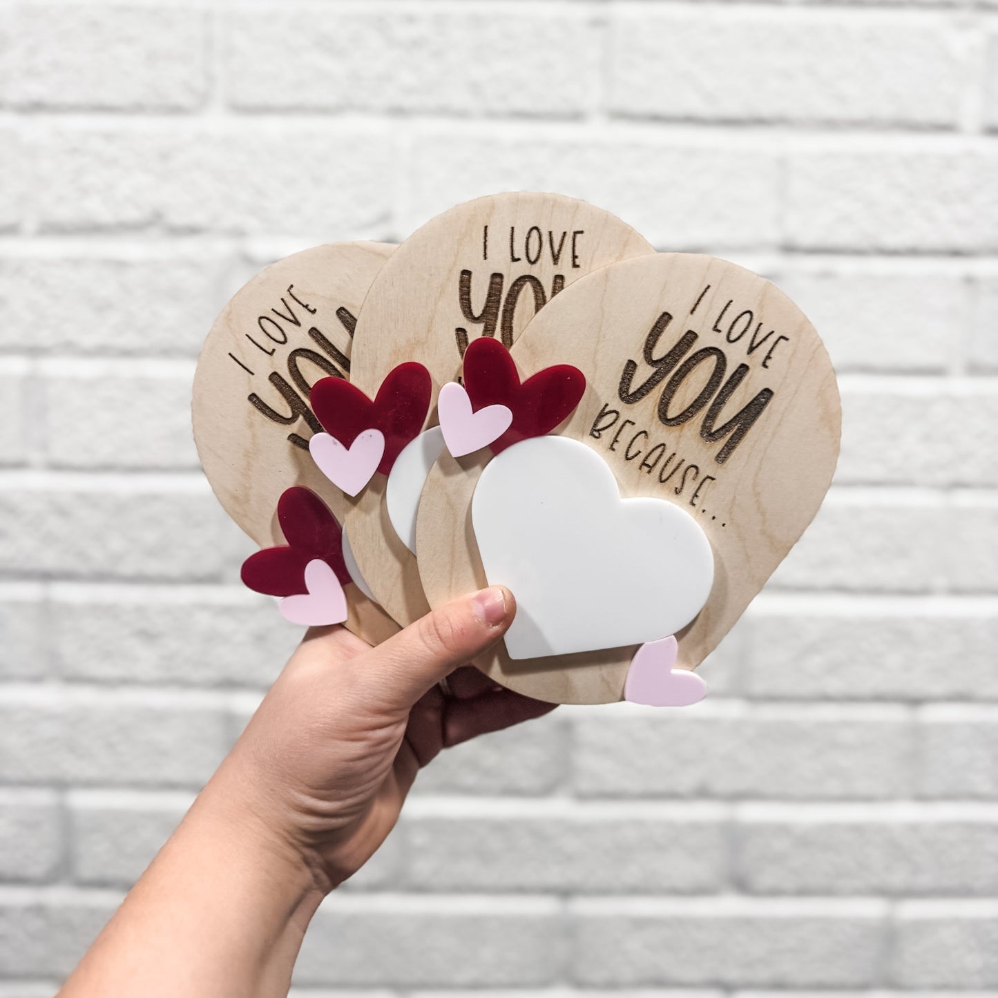 "I Love You Because..." Dry Erase Message Board