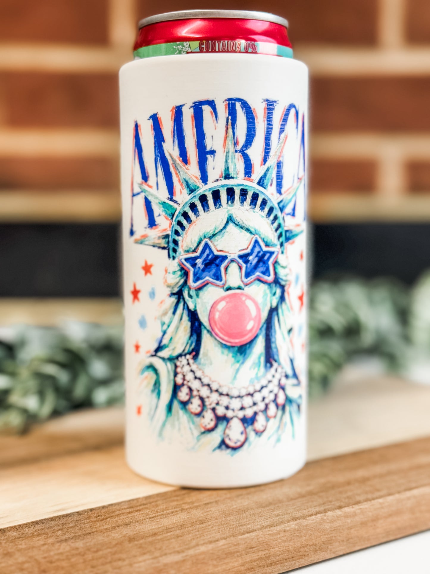 Statue of Liberty - Slim Can Holder