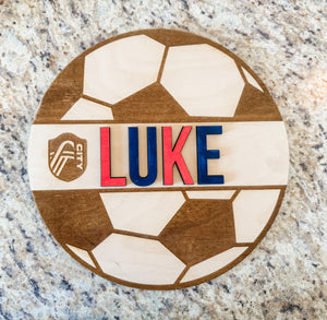 Custom City-Themed Soccer Name Puzzle