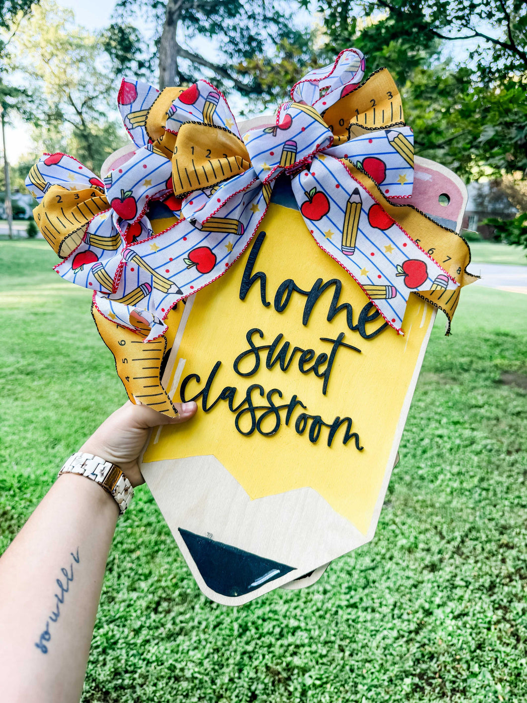 Personalized Pencil Door Hanger – 