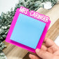 Personalized Sticky Note Holder