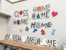 Load image into Gallery viewer, Interchangeable HOME Sign with Seasonal and Themed Icons Bundle
