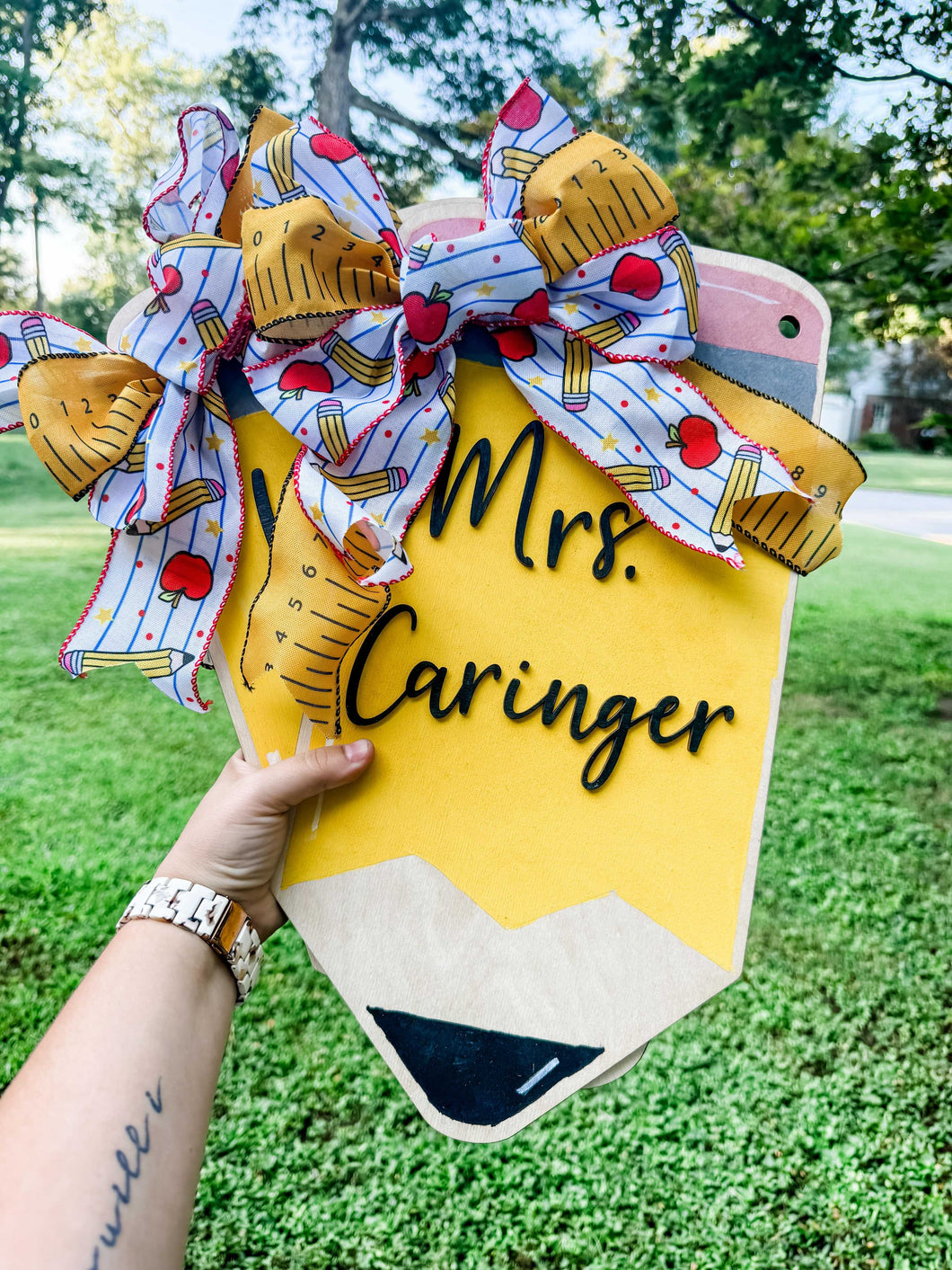 Personalized Teacher Door Hanger