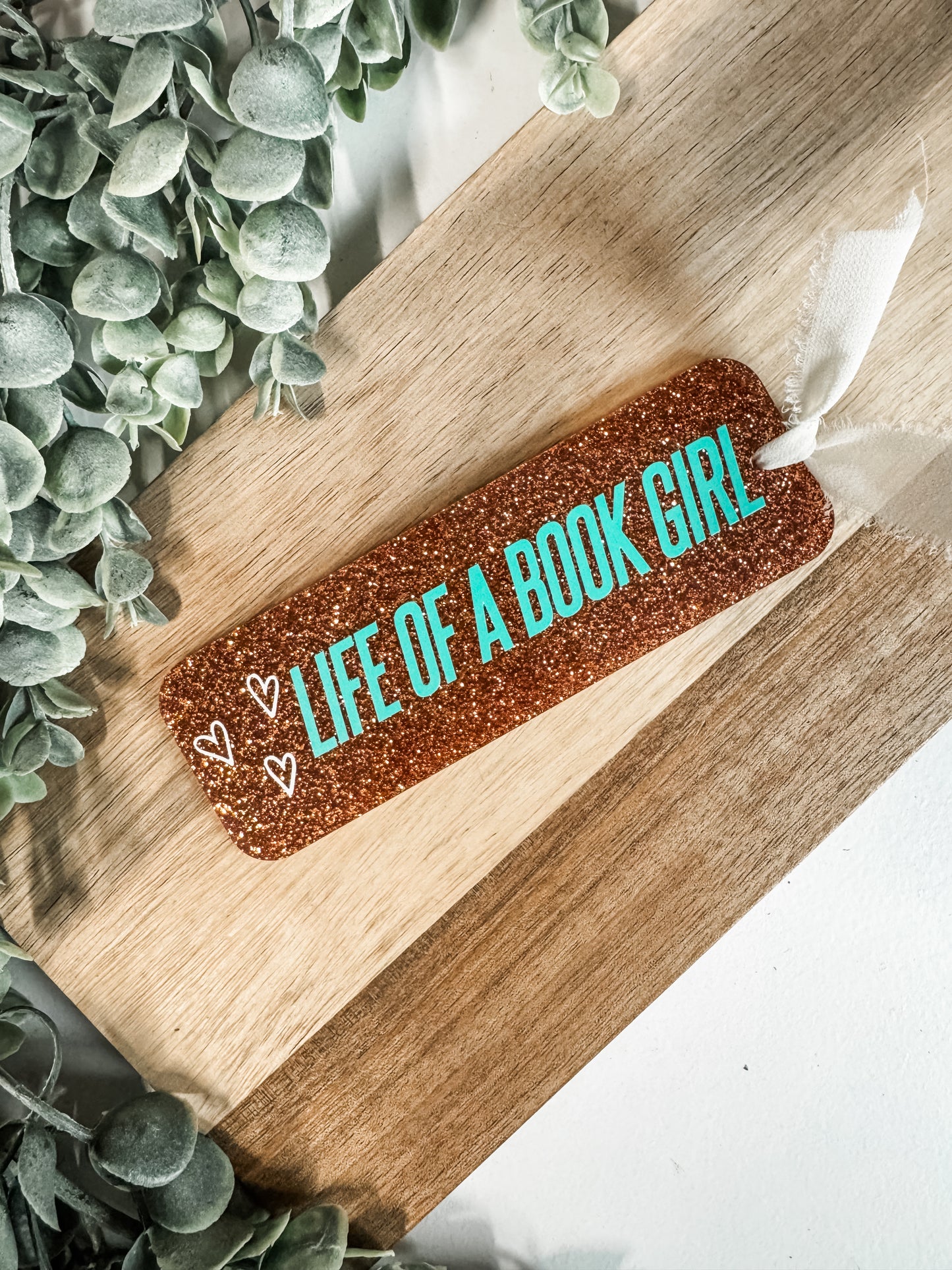 Life of a Book Girl Glitter Bookmark