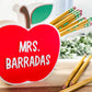 Personalized Apple Pencil Holder – Teacher Name Desk Decor
