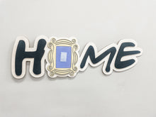 Load image into Gallery viewer, Friends-Themed HOME Sign with Interchangeable Seasonal and Themed Icons
