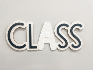 Interchangeable CLASS Sign with Seasonal and Themed Icons