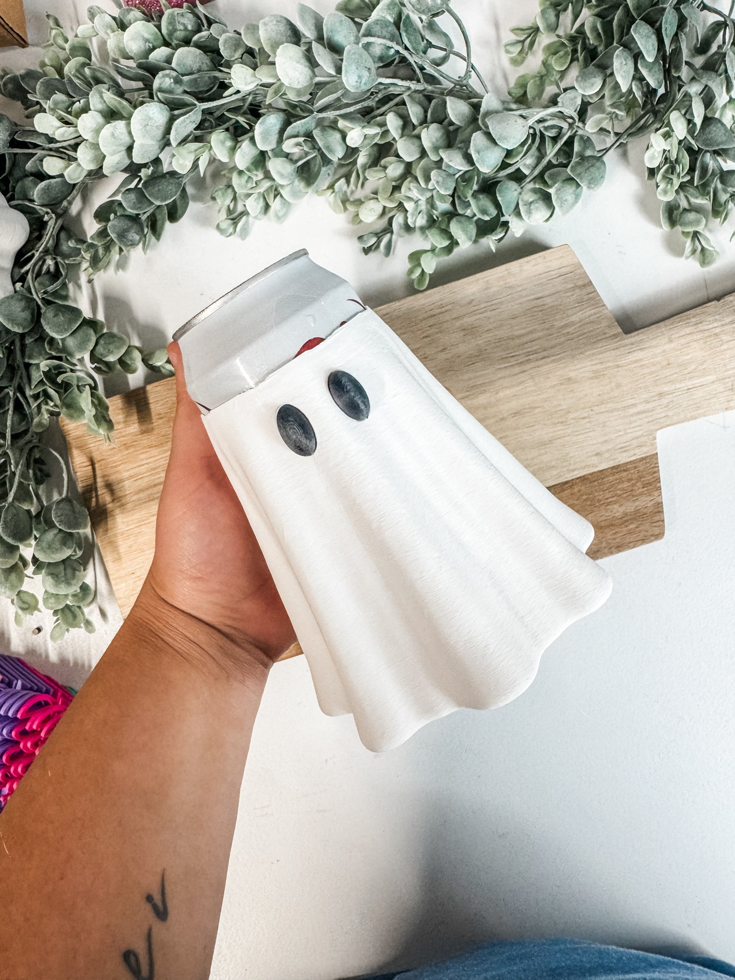 Ghost soda Can Holder | Halloween soda Can Sleeve