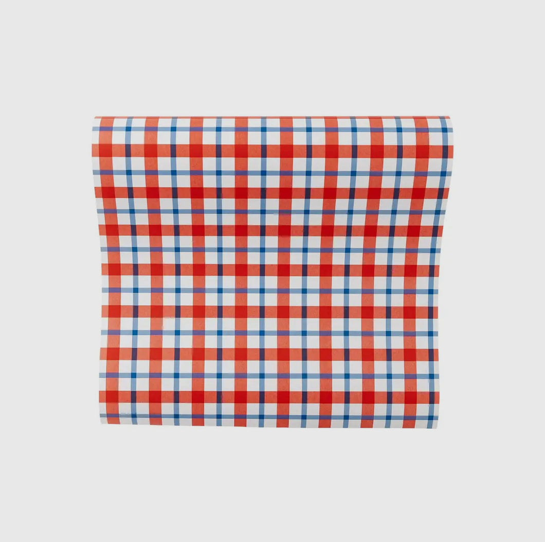 Americana Plaid Table Runner