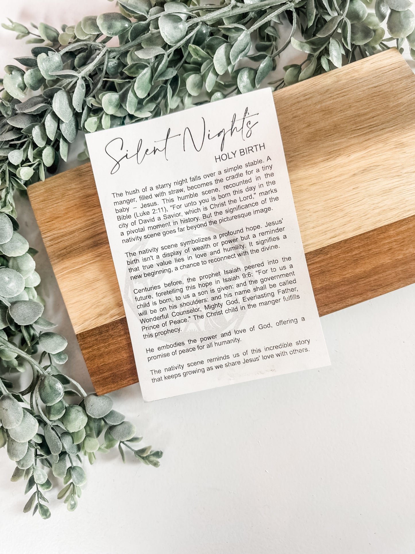 Nativity Ornament – Elegant Wooden Christmas Decor