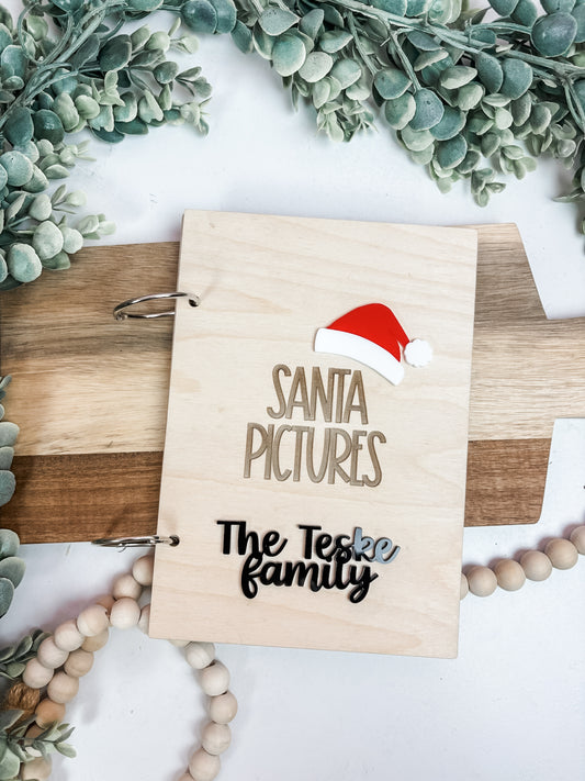 Santa Pictures Christmas Photo Album | Personalized Family Keepsake