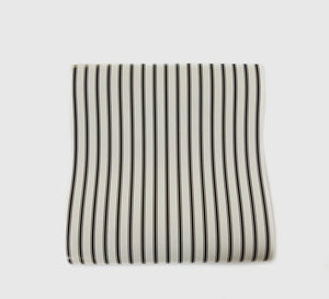 Cream and Black Stripe Table Runner