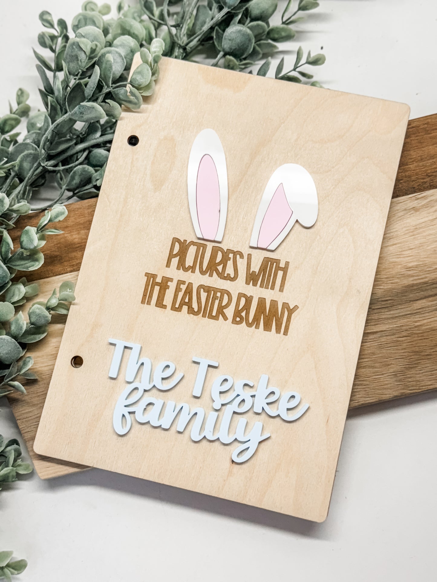 Personalized Easter Bunny Photo Album | Custom Family Easter Keepsake