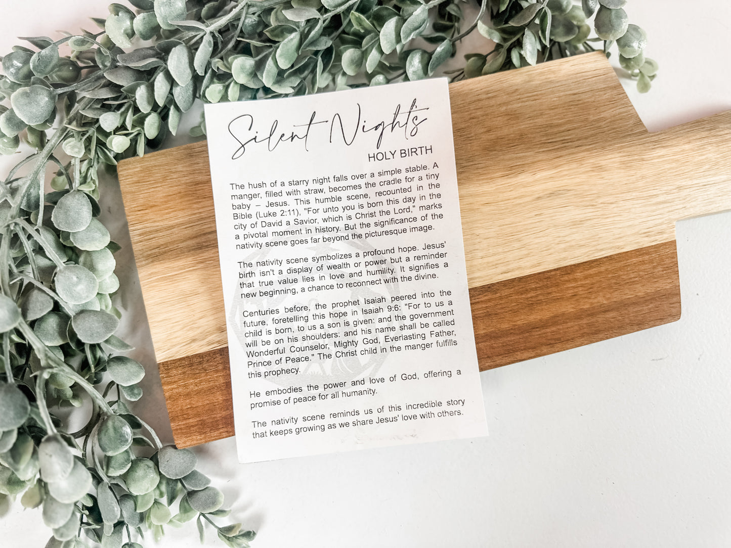 Nativity Ornament – Elegant Wooden Christmas Decor