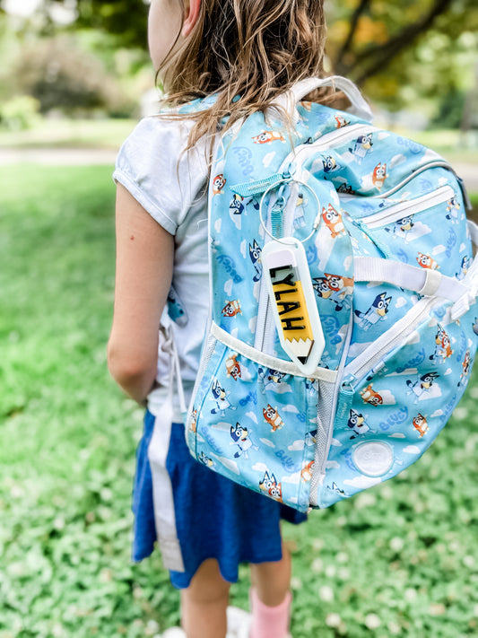 Personalized Pencil NFC Tap Keychain – Back-to-School Contact Info Tag