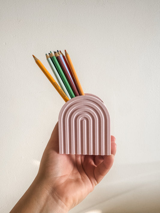 3D-Printed Rainbow Pencil Holder