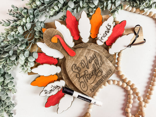 Thankful Turkey Family Tradition Board – Interactive Thanksgiving Decor 2025