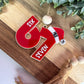 Personalized “67” Ornament with Santa Hat