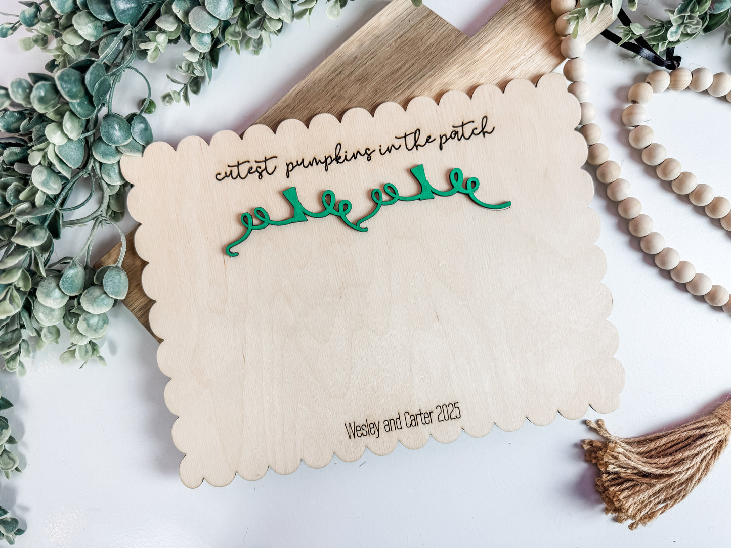 Cutest Pumpkins in the Patch Handprint Keepsake Sign