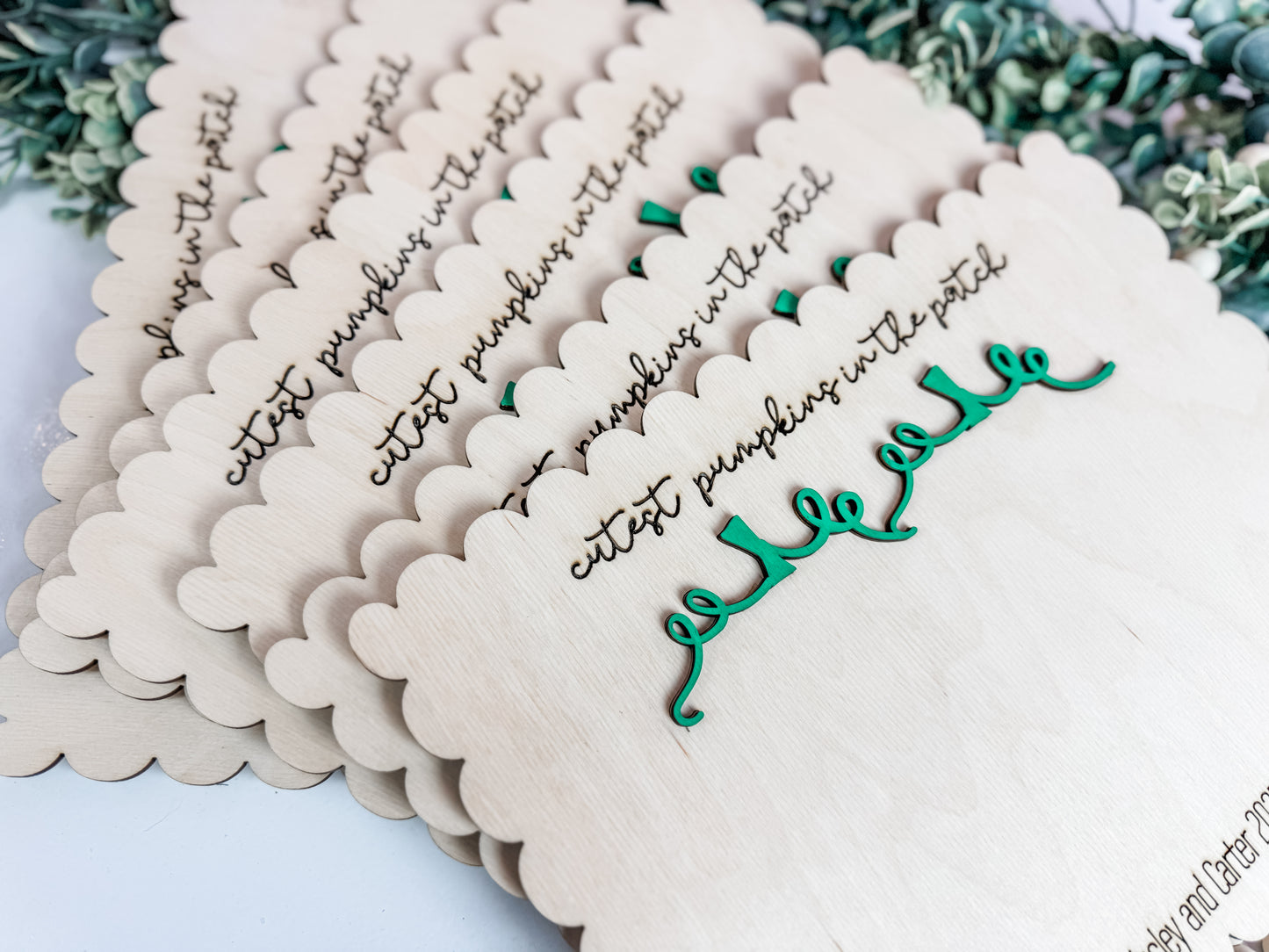 Cutest Pumpkins in the Patch Handprint Keepsake Sign