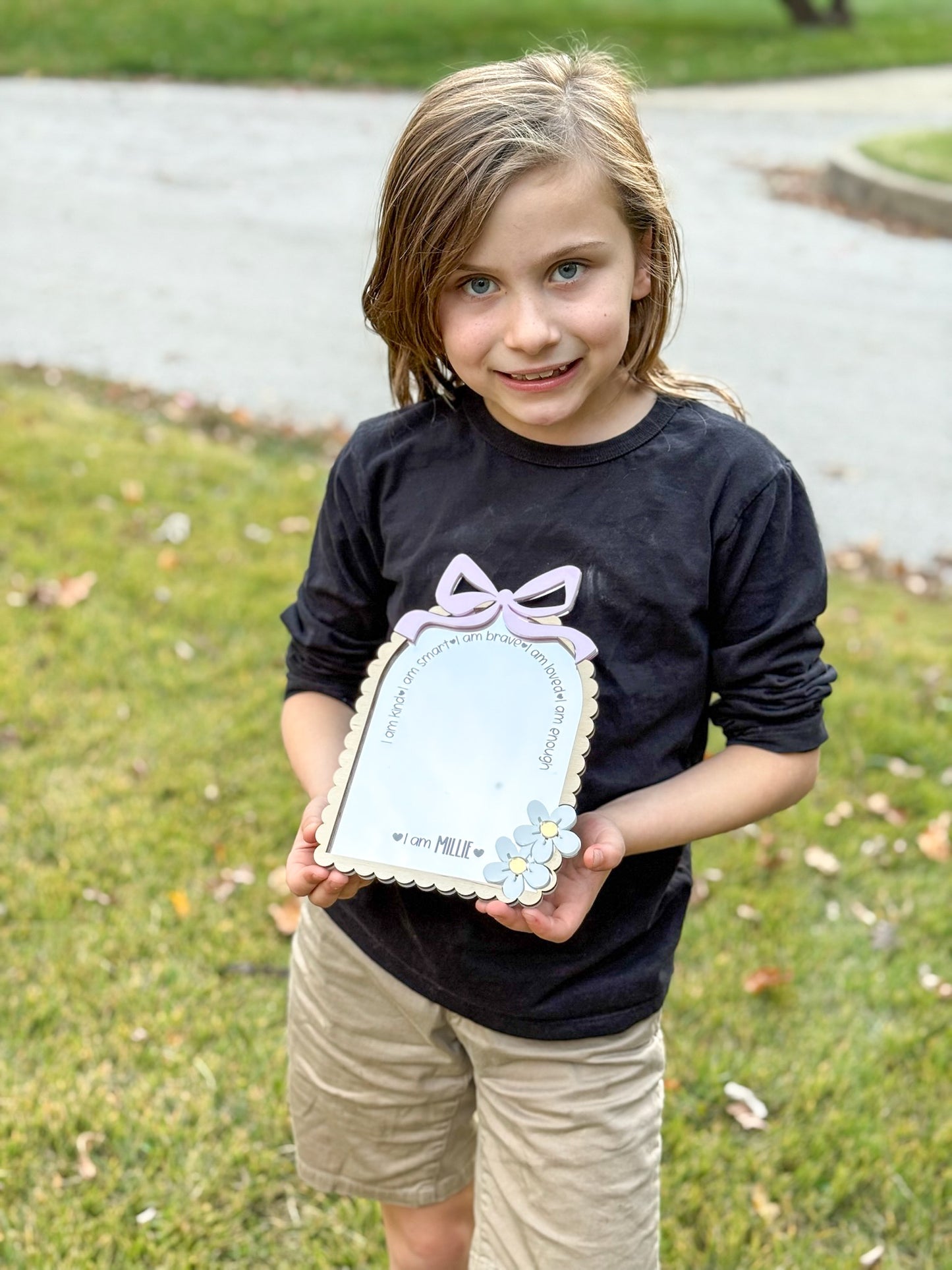 Personalized Affirmation Mirror Custom Name Mirror with Positive Message