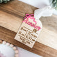 Custom Birth Stat Ornament • Personalized Baby Stats • Wood & Acrylic Keepsake • Round or Arch Shape • With or Without Bow