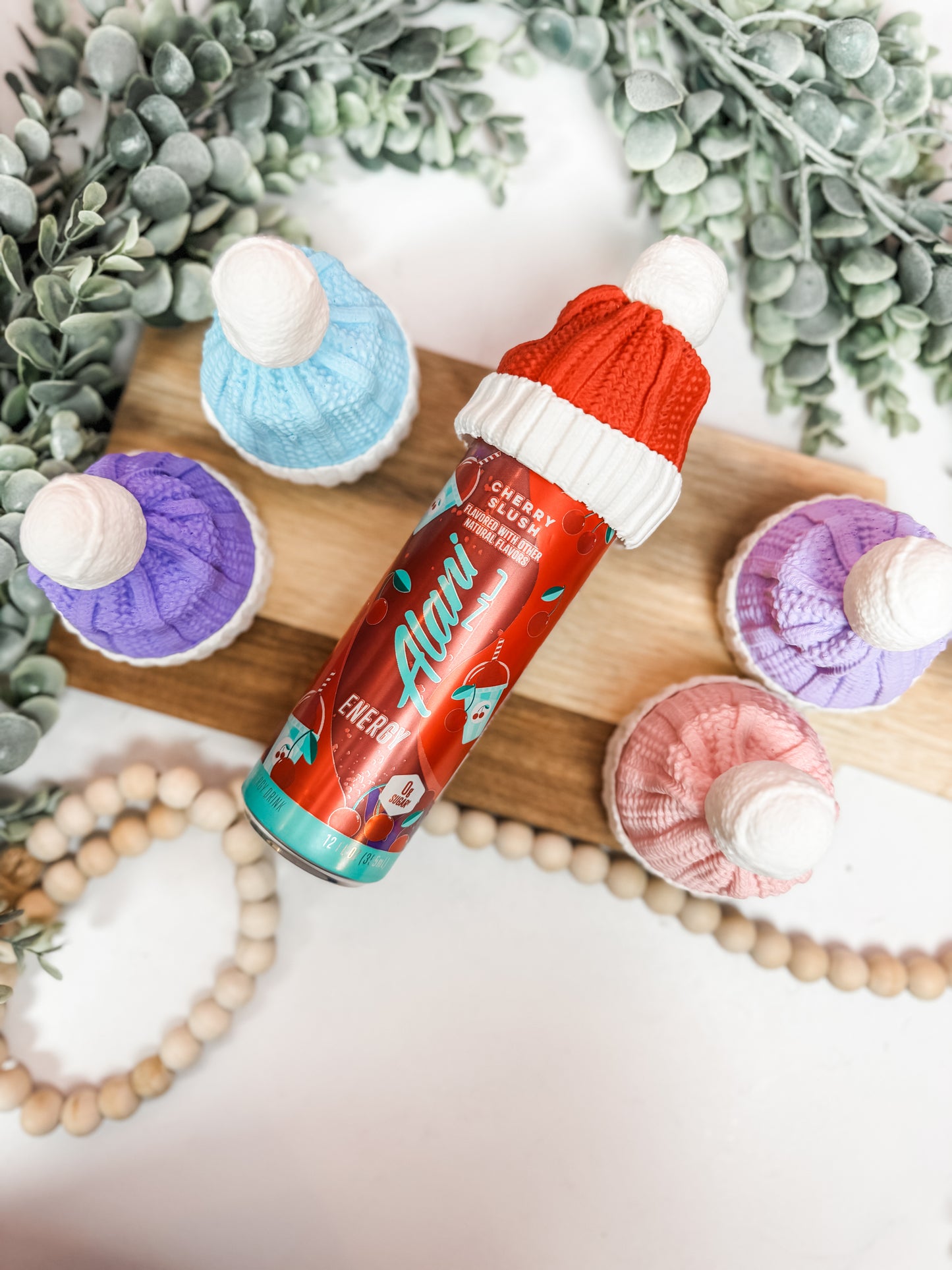 Slim Can Beanie Topper | Festive Drink Accessory