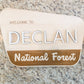 National Forest-Themed Name Puzzle – Custom Wooden Name Sign