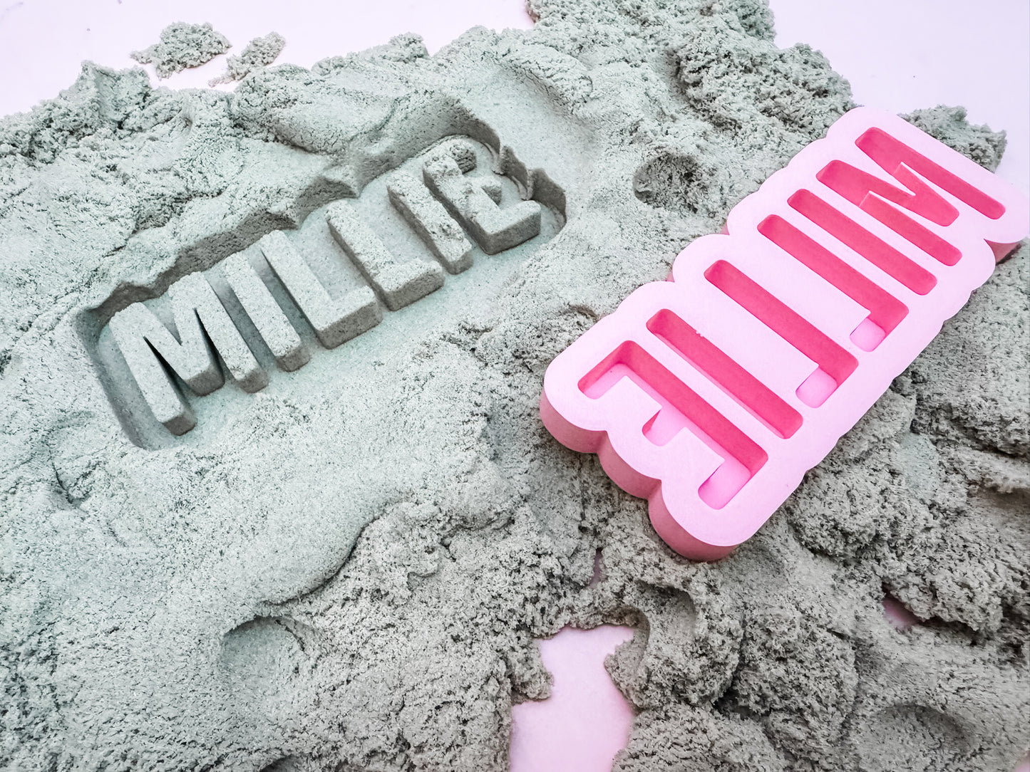 Custom Name Sand Mold – Personalized Sensory Play Tool