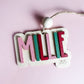 Custom Name Ornament | Layered Wood + Painted 2025 Keepsake