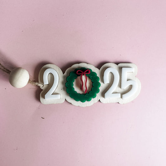 2025 Wreath Ornament | Classic Christmas Year Keepsake