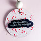 Please Don’t Make Me Mingle Ornament | Funny Anti-Social Holiday Decor